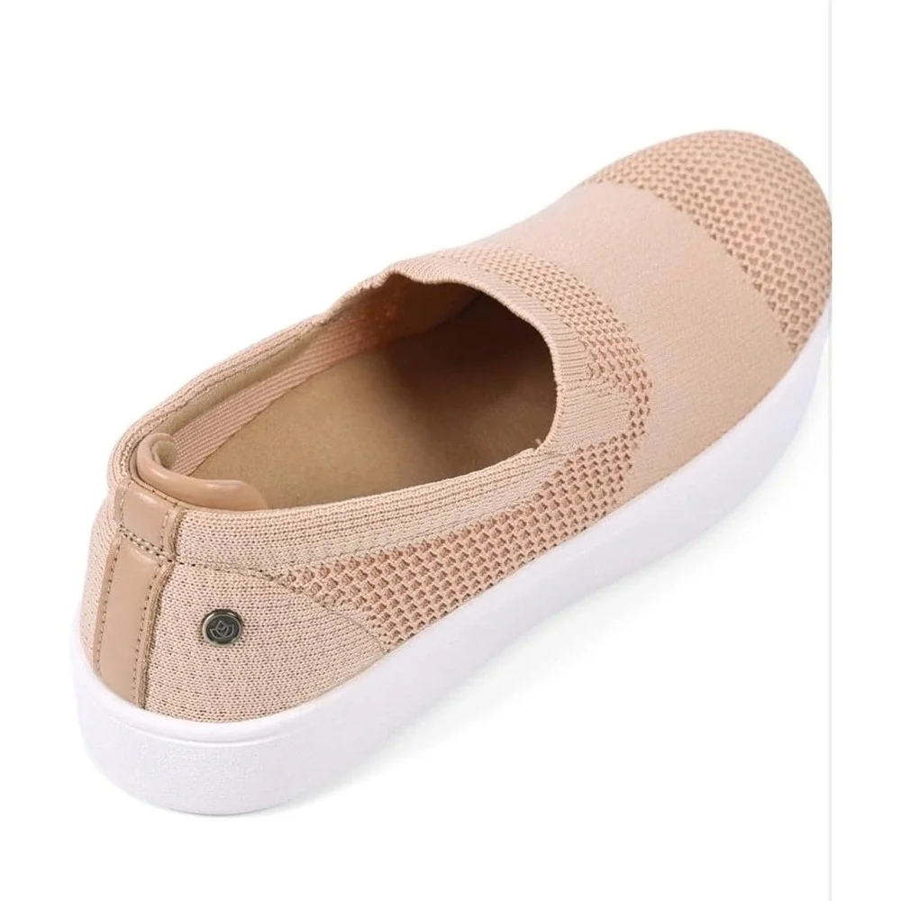 Spenco Coastal Slip-On Womens Sneakers Wheat Tan Knit Wide 11W SP1009WHE110W New